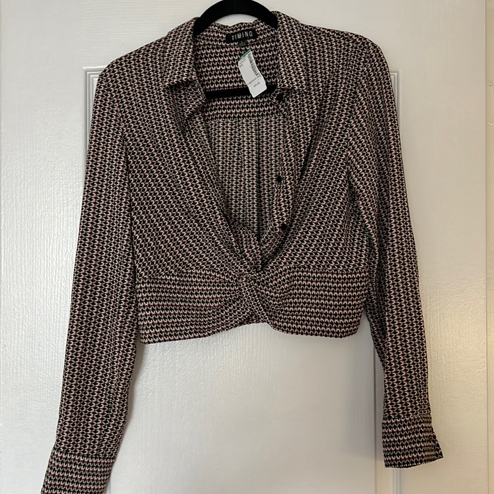 TIMING crop blouse
